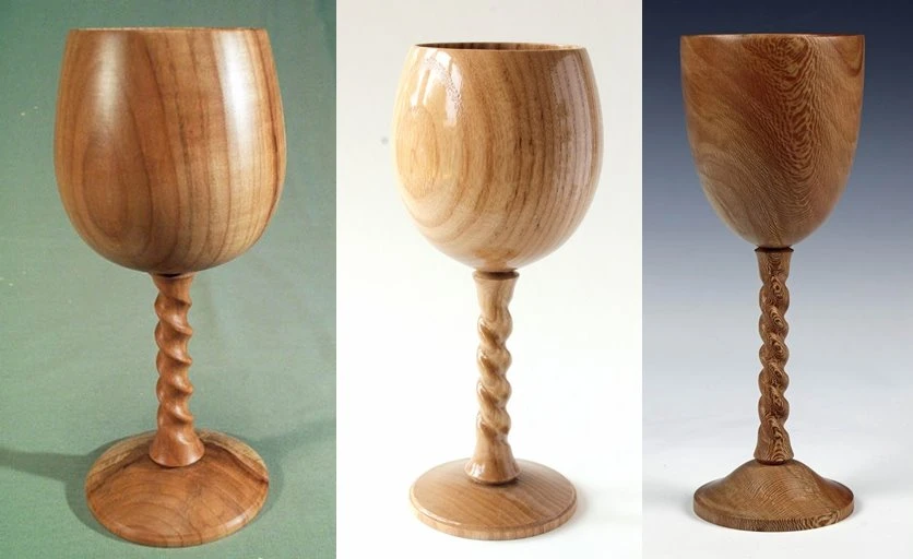 wood turned goblets lathe cnc machine samples (1)