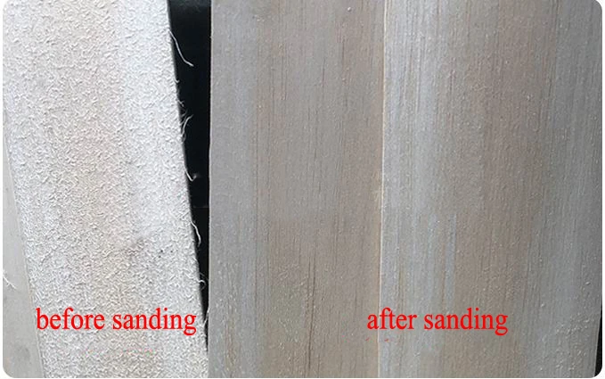 wood plate by wide sanding machine (2)