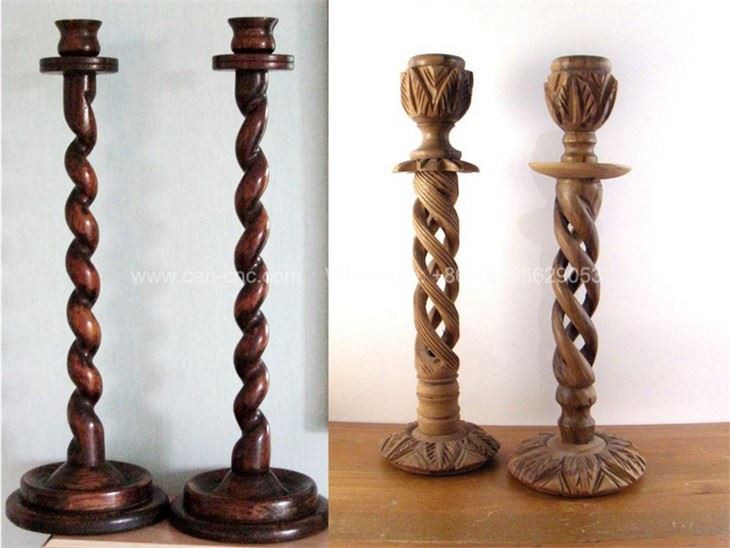 wood candle holders turning projects (2)